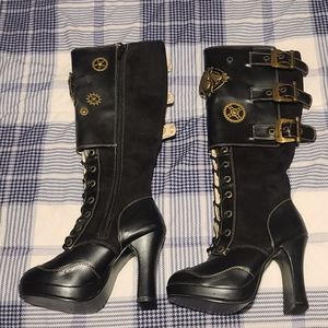 Steampunk size 6 boots - never worn